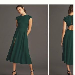 Reformation Gavin Dress in emerald